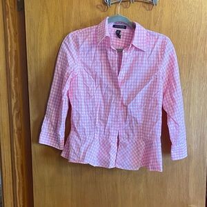 Lauren Ralph Lauren Pink Gingham Button-Down Shirt